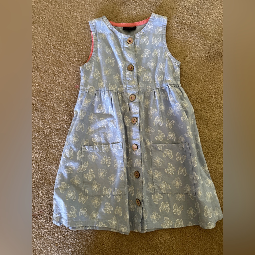 Blue butterfly toddler dress 5T